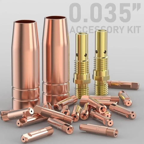 Pro Grade MIG Welding Gun Kit With.035 Tip Nozzle Diffuser For Lincoln Magnum 100L And Tweco Mini 1 Torches displayed