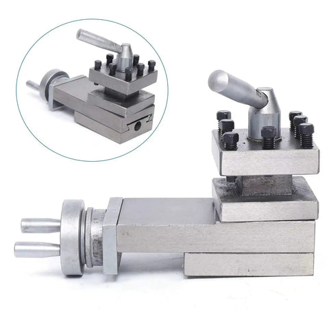High Precision Swing Lathe Tool Slide AT300 Mini Metal Lathe Tool Post Assembly Holder For Lathe Parts 180mm Swing
