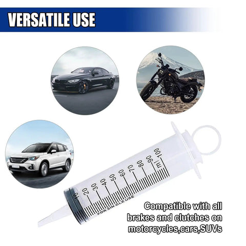 GAOLAOSY brake bleed kit with clear 100 ml syringe and 50 cm hose for hydraulic brake and clutch systems