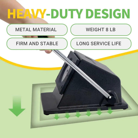 Heavy-duty Circle Cutter For Button Making, 1.38 Inch Cutting Diameter 35mm Round Punch, durable metal design with handle shown