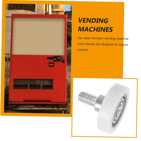 10 Piece Wear Resistant Beefed Up Track Wheels Set For Smooth Drawer And Cabinet Sliding, Heavy Duty Casters for vending machines