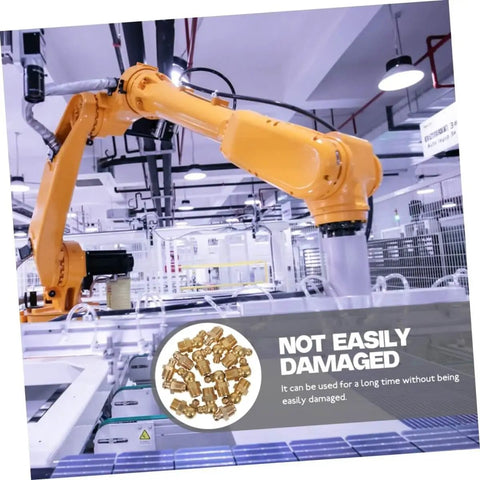 Go To Tough Grease Fitting All In One Kit With Straight 45 Degree And 90 Degree Nozzles For Automotive And Heavy Equipment Use In Harsh Conditions With High Pressure Couplers For Quick Bearing Lubrication displayed with industrial robotic arm in a factory setting.