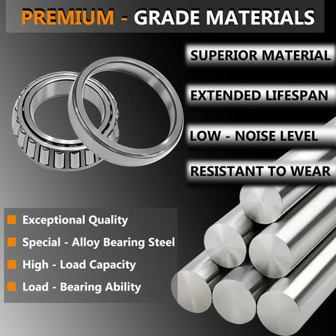Premium-grade materials for Front Wheel Bearings And Seals Kit For Ford Explorer Sport Trac Ranger Mazda B2300 B2500 B3000 B4000 Mercury Mountaineer Front RWD High Quality Replacement Parts With Durable Seals Plug And Play Ready To Install.