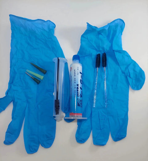 TG1 Anti Corrosion And Anti Seize Lubricant For Marine Rigging with gloves, brushes, and application kit