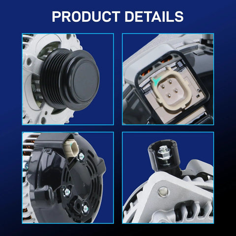 Beefed-Up Drop-In Replacement Alternator For Odyssey, Pilot, And Ridgeline High-Performance 3.5L V6 close-up details