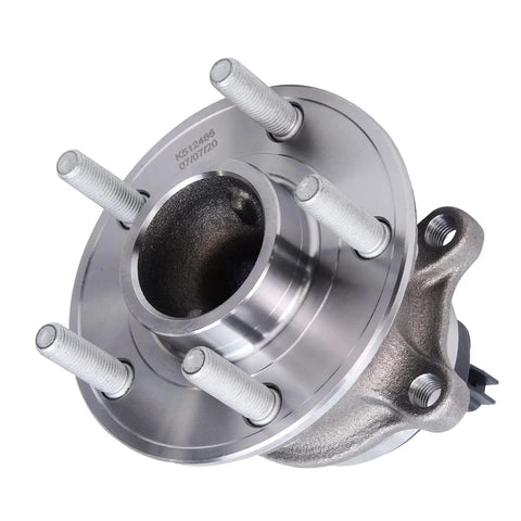 Close-up of Rear Wheel Bearing Hubs Assembly Kit For Ford Focus 2012-2018 Without Active Park Assist, OEM-grade, durable design