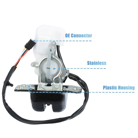 Ford Escape Liftgate Trunk Lock Actuator With Cable Replacement 2013-2016 OE connector stainless and plastic housing