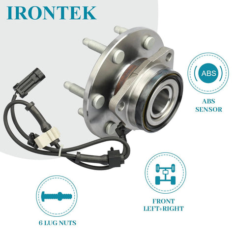 Beefy Front Wheel Hub And Bearing Assembly For 4WD SUVs And Vans With ABS Fits Avalanche Escalade Express 1500 2500 Savana Sierra