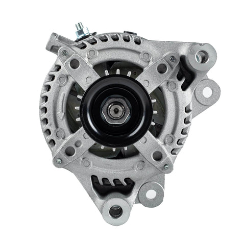 Front view of Beefed Up 150 Amp CCW Alternator for Jeep Wrangler 3.6L V6 2012 2018 JK Replacement 421000 0810 0582 11584