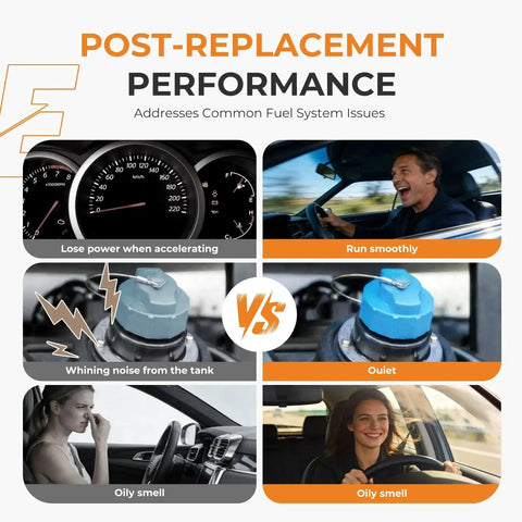 Comparison of fuel system performance before and after installing Electric Fuel Pump Module Assembly With Sending Unit Replacement OEM E3621S P80000S HP10000 For Chevy GMC C K 1500 2500 3500 Trucks 1988 1995 With 4.3L V6 Or 5.0L 5.7L 7.4L V8 Engines, Direct OE Replacement And Easy Drop In Fit.