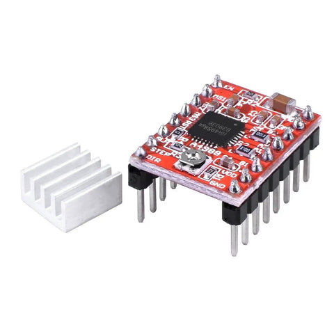 Five Pack A4988 Stepper Driver Module with Heat Sink for 3D Printers Reprap Mendel Huxley Arduino DIY Makers Kit