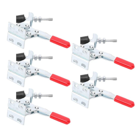 Five Pack Quick Release Toggle Clamps With 66Lb Clamping Force For Woodworking And Welding, Vertical Workholding Fixture Tools