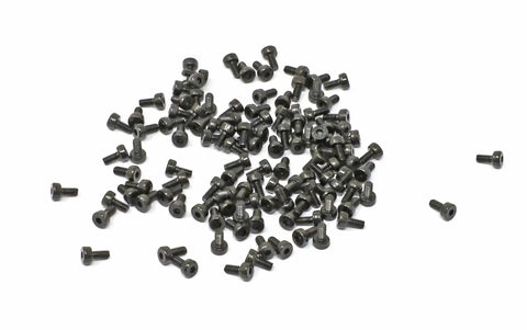 100 Pc M2 X 4mm Hex Socket Head Cap Screws Bolts Kit, 12.9 Grade Alloy Steel, Black Oxide Finish spread out view