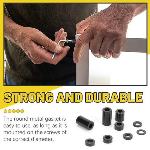 65 Piece Round Black Aluminum Spacers Kit With 8 Sizes Inner Diameter 3.1 mm Outer Diameter 6 mm used in frame assembly