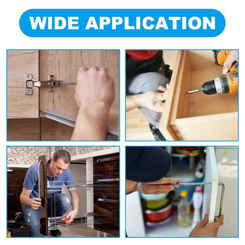 Wide application of 120 Piece M4 Cabinet Screws Set With Pan Washer Head for easy installation on cabinets and drawers.