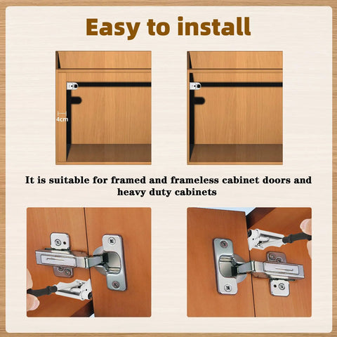 10 Piece Soft Close Cabinet Door Dampers Universal For Cabinets Wardrobes Kitchens And Bookcases Hydraulic Buffer installation