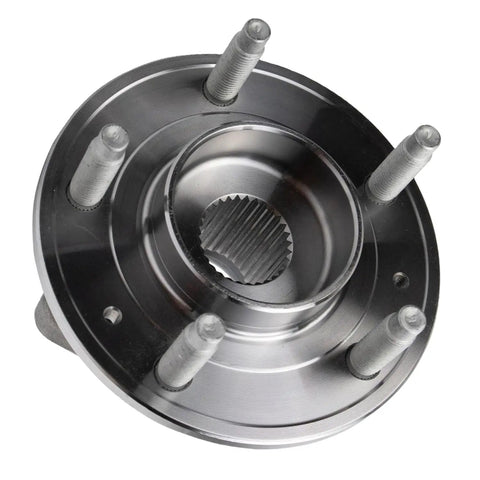 Front Wheel Bearing Hubs 2-Piece Set With 5-Lug Fit For Chevy Malibu 20-22 Equinox 18-24 Trailblazer 21-22 GMC Terrain Close-up