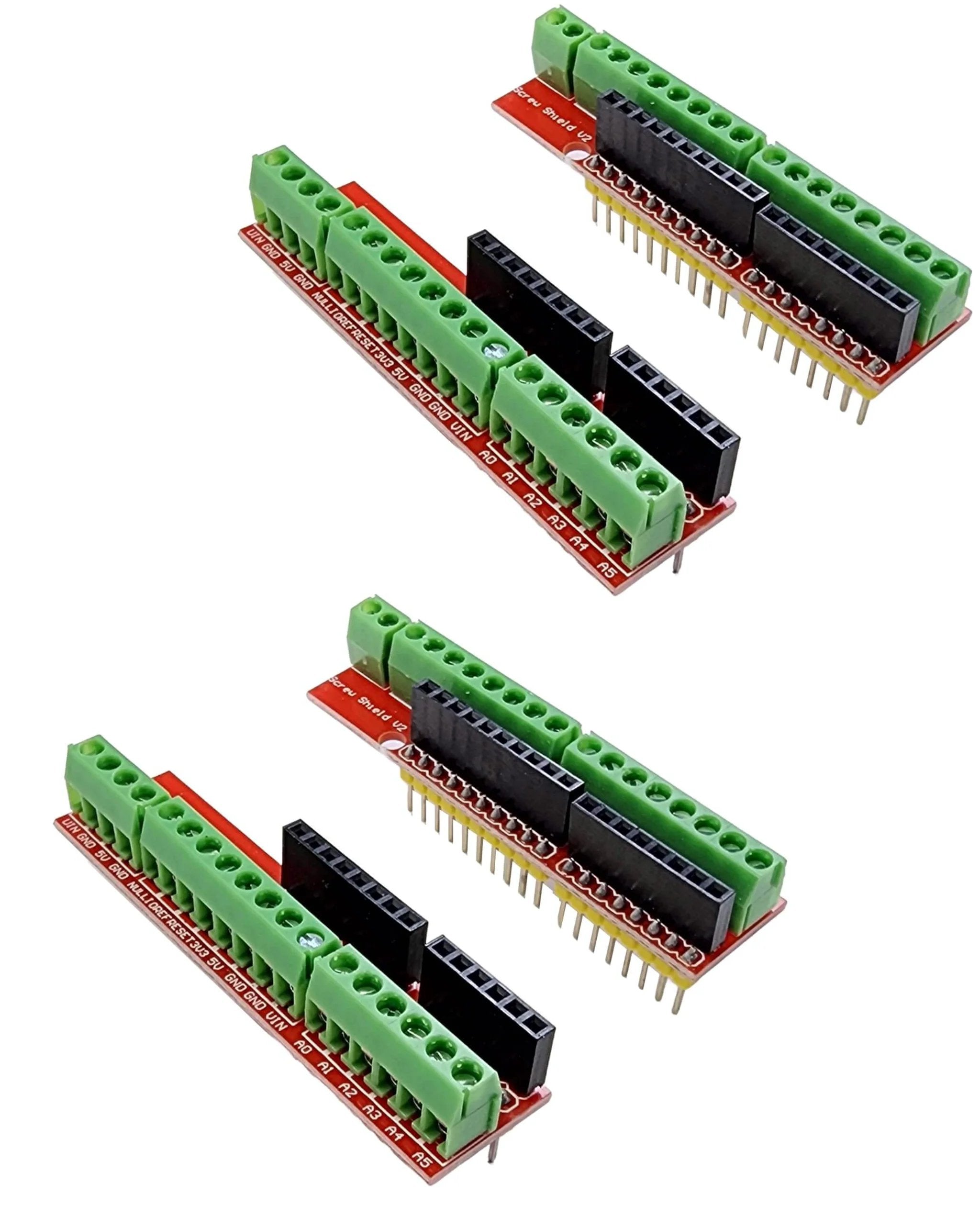 Screw Terminal Block Shield Kit For Arduino Uno R3 R4,...