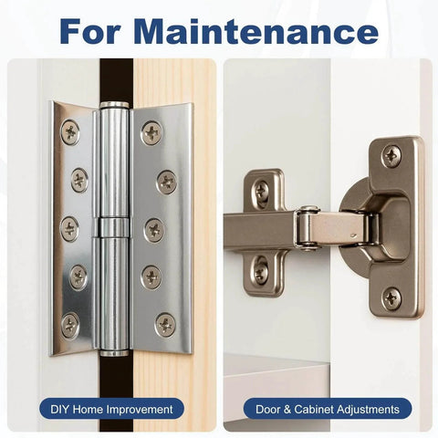 50 Pcs Shim Stock Assortment In 304 Stainless Steel Shims 1 Inch Wide By 6 Inches Long For DIY Door and Cabinet Adjustments