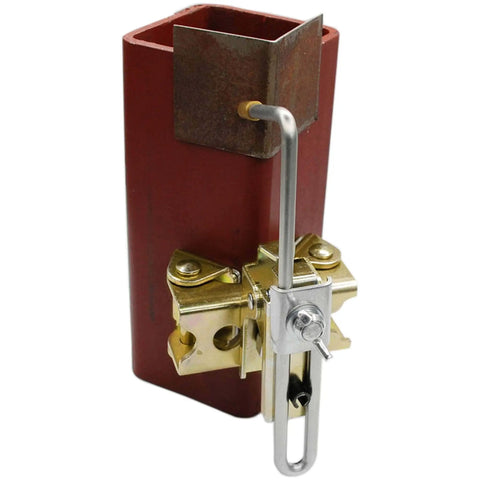 Grasshopper Magnetic Welding Finger With Brass Tip And Spring Loaded Arm Adjustable Length Anti Tipping Bolt 35 Lb Magnetic Pull V Pad Base Ideal For Tack Welds Small Parts Like Nuts Bolts Thin Plates AGH230 on bench