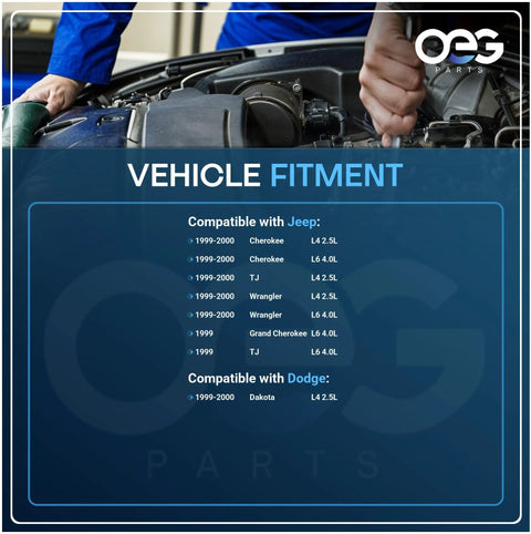 Mechanic working under hood, vehicle fitment for New 12V 117A PMA Alternator Compatible with Jeep and Dodge 1999-2000 models