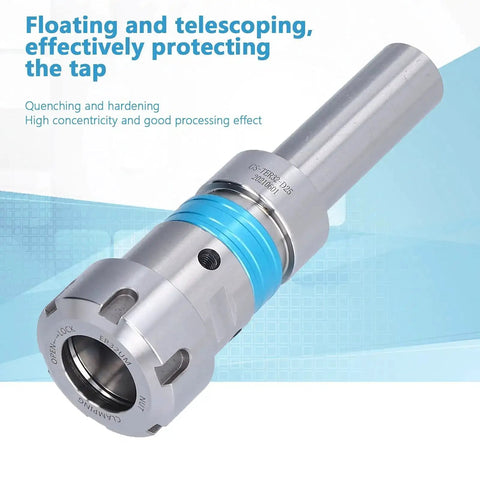Floating Tap Tool Holders With ER32 Telescoping Collet Chuck Taper M2 To M30 for CNC Milling Lathe Turning, side view