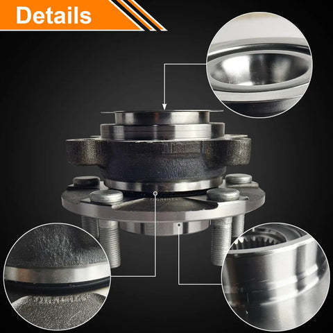 Beefed-Up Front Wheel Hub And Bearing Assembly Set With ABS For 2008 2013 Rogue 2014 2015 Rogue Select And 2008 2012 Sentra