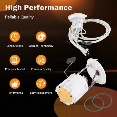 Electric Fuel Pump Module Assembly for 05-15 Chrysler 300, 08-15 Dodge Challenger, with left and right sending unit.