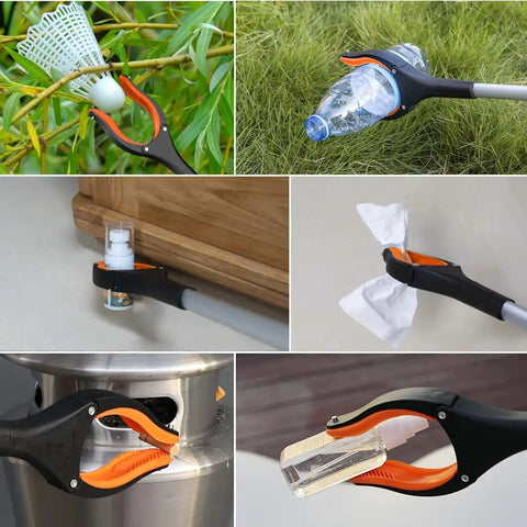 43 Inch Foldable Grabber Reacher Tool Two Pack With Rotating Jaw Magnets Heavy Duty Pickup Tool used for various tasks