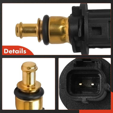 Engine Coolant Temperature Sensor 2 Pins Fits Jeep Grand Cherokee Wrangler Compass Patriot Dodge Avenger close-up view