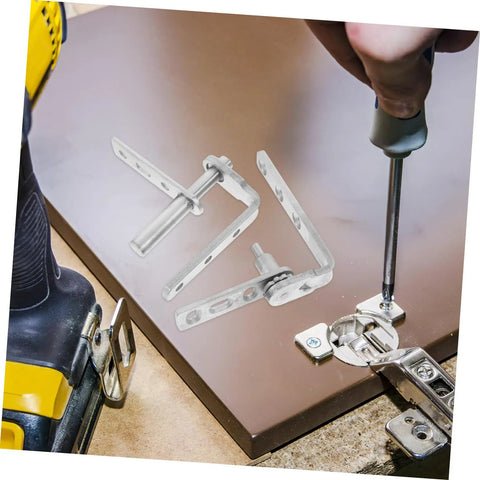 Heavy Duty Stainless Steel Pivot Hinge Set for Saloon Doors with Auto Close Function Concealed Design for Hidden Bookcase Doors being installed