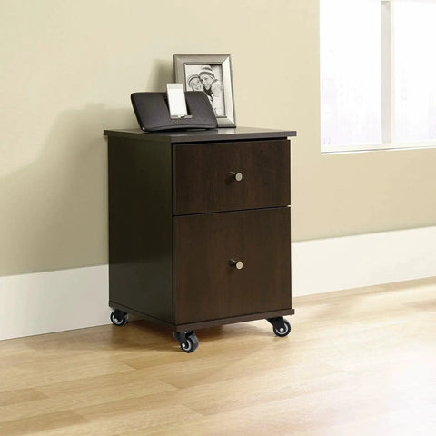 Wooden cabinet on hardwood floor with Heavy Duty 4 Pack 1.5 Inch Polyurethane Casters With Top Plate 360 Degree Swivel Locking Brakes