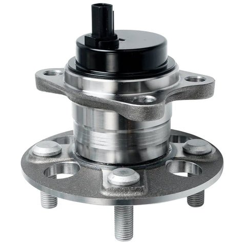 Rear 2-Piece Wheel Bearing Hubs Assembly For Toyota Prius C 2012-2019, Yaris 2006-2014, Scion IQ 2013, 4-Lug With ABS Bearings Replacement Kit