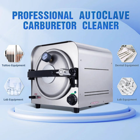 DACAT-RICHFU TR250E 14L autoclave, stainless steel home sterilizer with front dial and lever