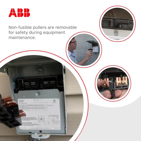 TFN60RCP Weatherproof Non-Fused AC Disconnect Switch Single Unit 60A 240V installation and maintenance details