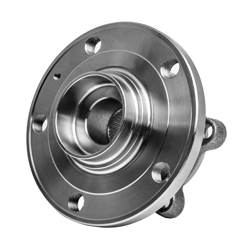 Front Wheel Bearing And Hub Assembly For Audi A3 Q3 TT Quattro Beetle Eos CC Tiguan And Passat With ABS 5 Lug Replacement in metal finish