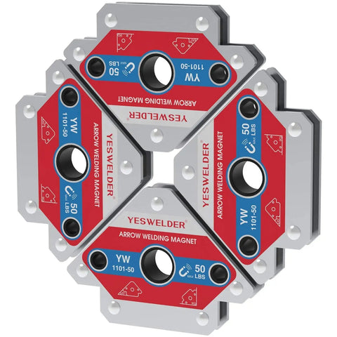 Heavy Duty Magnetic Welding Holders Set 4 Pack With 50 Lb Holding Power For Precise Angles And Joints In Welding And Fabrication By YesWelder