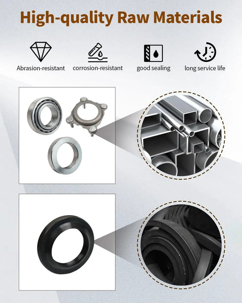 Rear Axle Bearing And Seal Kit For Wrangler JK JKU 2007 2017 Axle Shaft Seal Retainer Replacement with steel and rubber components