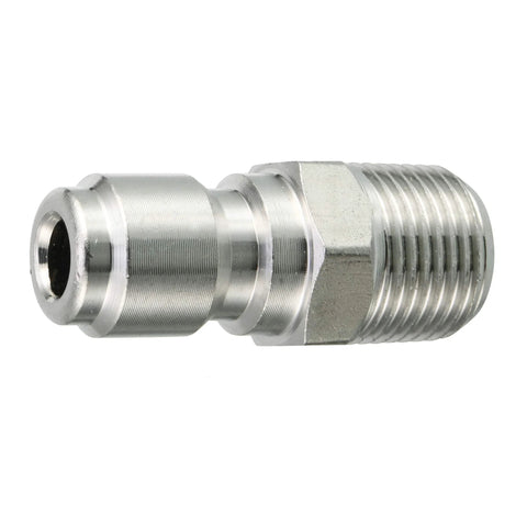 RIDGE WASHER stainless steel high-pressure ball valve adapter for power washer hose, 3/8 in quick-disconnect, 4500 PSI