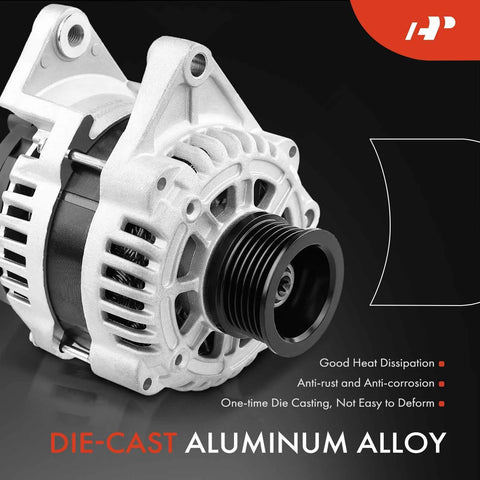 Alternator For Chevrolet Sonic 2012 2013 2014 2015 2016 2017 2018 L4 1.8L 12V 100A Clockwise Rotation 6 Groove Pulley