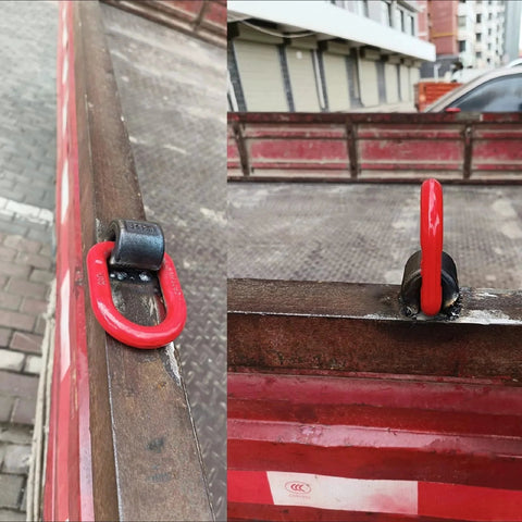 2 Ton Heavy Duty Welded Lifting Ring D Ring Lifting Attachment G80 Alloy Steel Forged Ring on truck bed