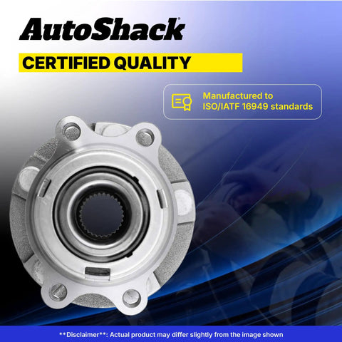 Rear Wheel Hub Bearing Assembly With ABS For Mazda 3 2004 Through 2013 And Mazda 5 2012 Through 2017 Left Or Right One Piece Replacement