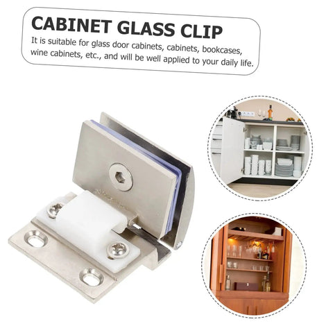 Heavy Duty Glass Door Hinge For Cabinets And Display Units With Screws, Clamp Style Glass Hinge, zinc alloy, for wine cabinets.