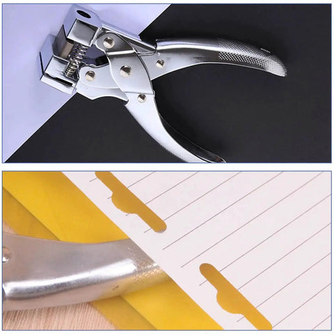 Handheld T Slot Hole Punch For DIY Crafts With Non Slip Grip Aircraft Style Euro Slot Punch T Hook Clamp Pliers Cutter Zinc Alloy Tool