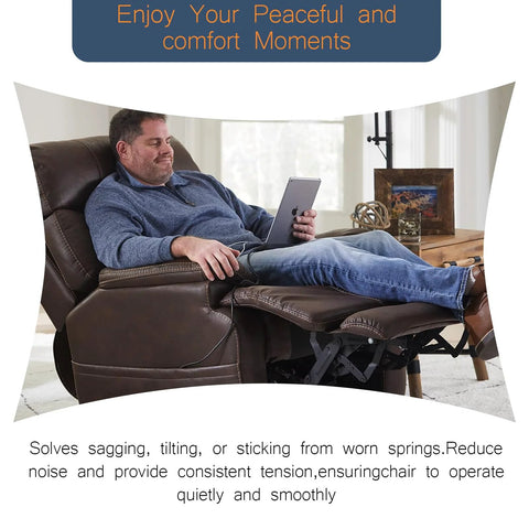 Basysion 4-1/2 in recliner tension springs, 2-pack, stainless steel for sofa recliner