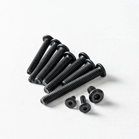 M5 X 12Mm Flat Head Hex Socket Cap Screws Bolts Black Oxide Stainless Steel 304 18 8 Hex Drive Fully Threaded 25 Pack