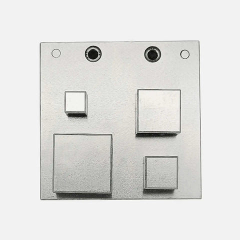 Square Disc Cutter Set With Four Punches 10x10mm 15x15mm 20x20mm And 27x27mm DIY Jewelry Making Tool For Pendants And Bracelets Up To 16 Gauge