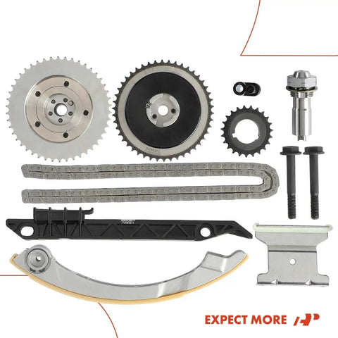 Engine Timing Chain Kit With VVT Sprocket And Tensioner For DOHC 4 Cylinder 2.2L 2.4L Fits Chevy GMC Pontiac Buick