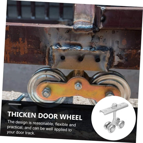Heavy Duty Sliding Door Roller Wheel For Track, Industrial Gate Roller, installed metal track roller in use