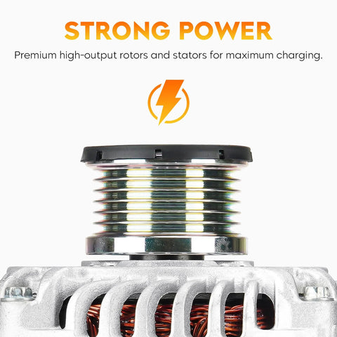 Close-up of Reliable Car Alternator Replacement For Versa 1.8L And Sentra 2.0L NV200 2.0L Plug And Play Ready
